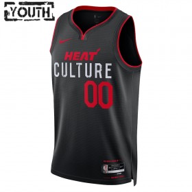 Barn Miami Heat Tröja Skräddarsydda Nike 2023-24 City Edition Swingman